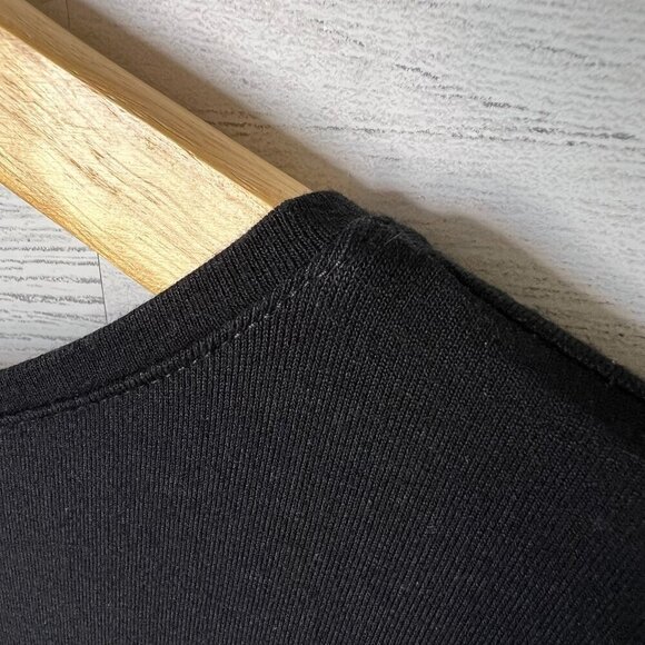 Eileen Fisher Dress Womens Size M/M Black V Neck Loungewear Comfort Minimalist - Picture 13 of 16